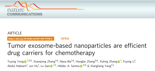 【Nature子刊】华中科技大学开发外泌体-仿生纳米颗粒，可有效递送药物杀伤肿瘤