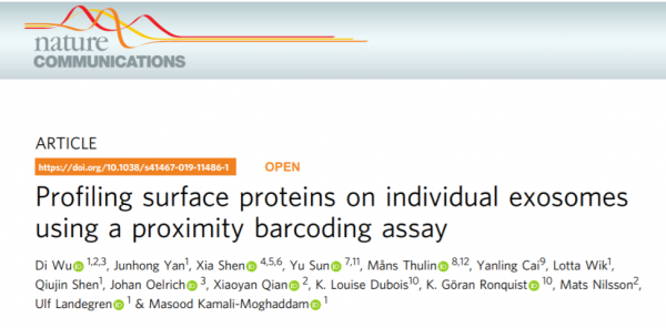 Nature子刊：单外泌体表面蛋白分析新技术——邻近编码技术