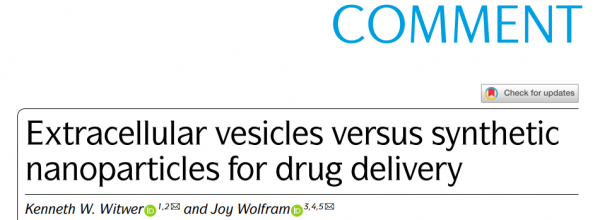 71分Nature子刊：药物递送——细胞外囊泡vs合成纳米颗粒