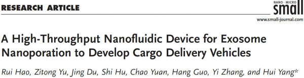 纳米流控芯片技术：制备新型外泌体药物载体的新工具