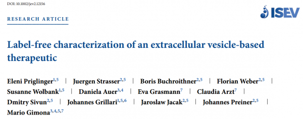 JEV：细胞外囊泡治疗剂的无标记表征，可区分EV与非囊泡颗粒
