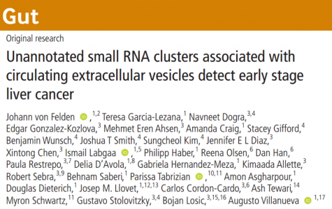 Gut：循环细胞外囊泡相关的未注释小RNA簇可检测早期肝癌