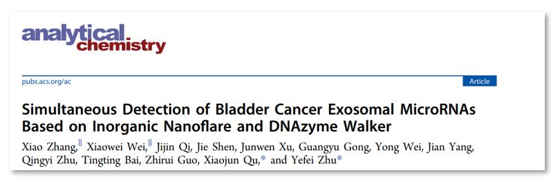 Anal Chem | 南京医科大学第二附属医院检验医学中心朱叶飞团队：无机纳米耀斑生物传感器检测外泌体microRNAs