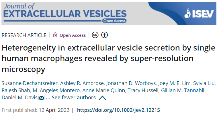 JEV：单细胞的胞外囊泡异质性