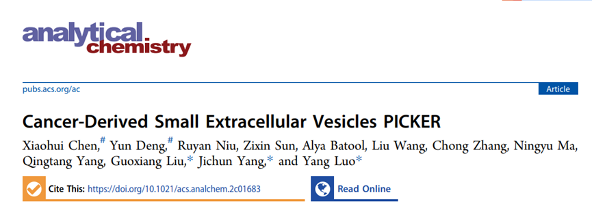Anal Chem | 重庆大学医学院刘国祥教授/罗阳教授/杨纪春副教授团队：一种基于无酶扩增的肿瘤来源小细胞外囊泡筛选检测策略