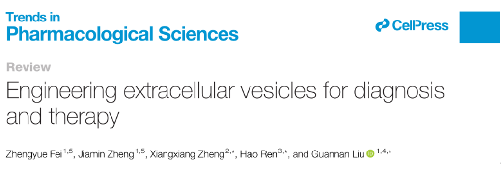 Trends in Pharmacological Sciences｜南京工业大学刘冠楠团队：用于诊断和治疗的工程细胞外囊泡